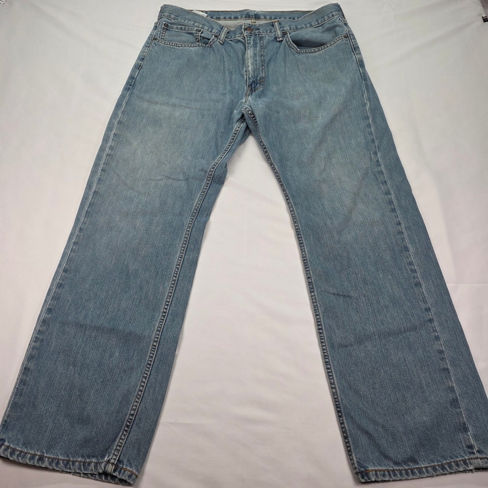 Levis 559 Relaxed Straight Jeans Mens 36x31 Light Wash Blue Denim 00559-0733